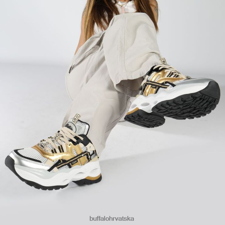zlatno/srebrno/crno Buffalo triplet hollow trainer low vegan |tenisice TDD6T129